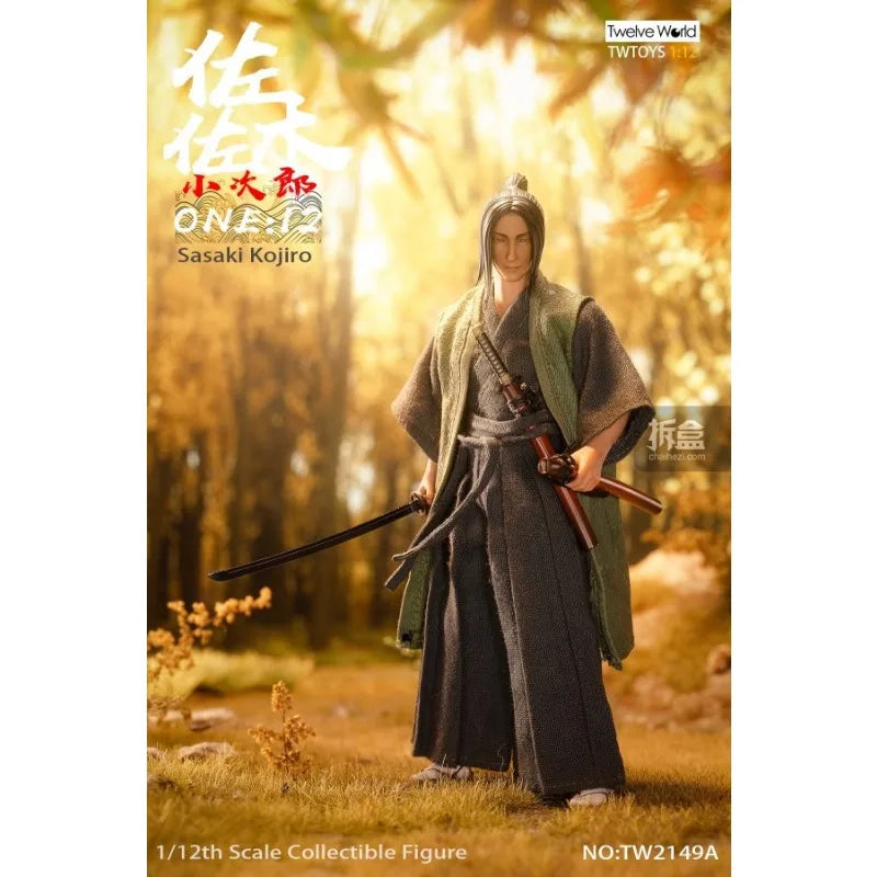 TWTOYS Original Sasaki Kojiro Japanese Swordsman 1/12 Mobile Doll Soldier 6-inch Model Toy Boy Gift Collection in Stock