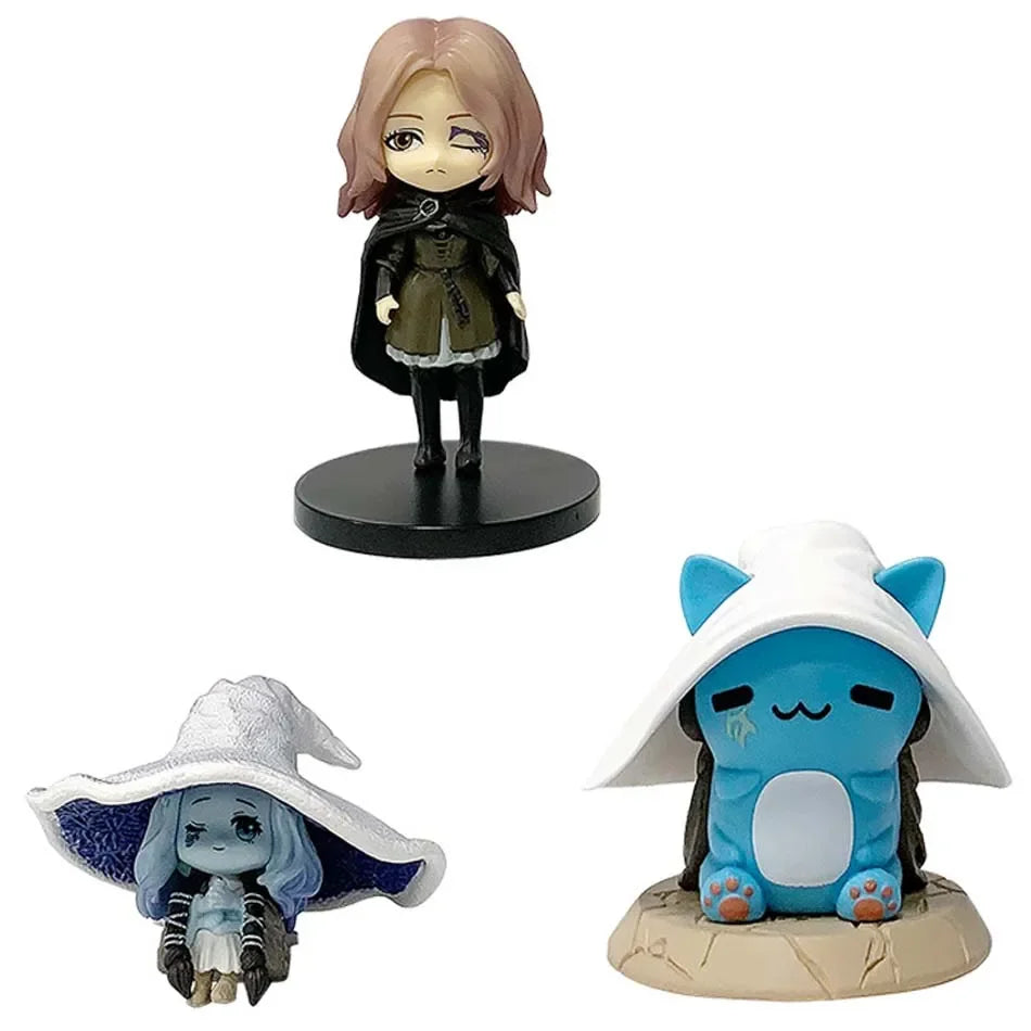 @@In Stock Elden Ring Gaming Q Version Mini Ranni Cat Melina Malenia The Half-Wolf Action Figure Lani Magic Ornaments Dolls！！