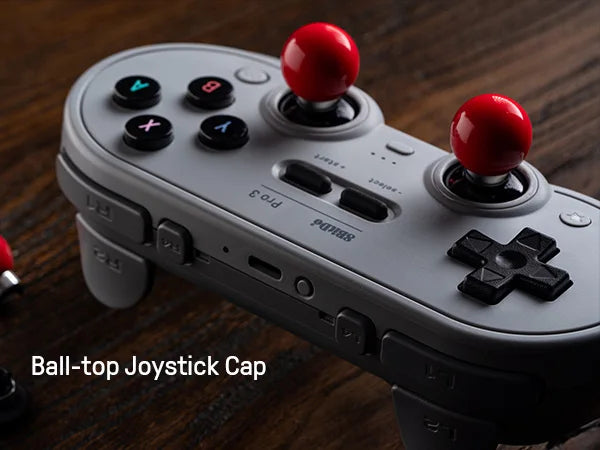 8BitDo Pro 3 Bluetooth Controller for Switch 1/2 Windows, Apple, SteamOS with TMR Joysticks,Switchable Triggers,Swappable Button