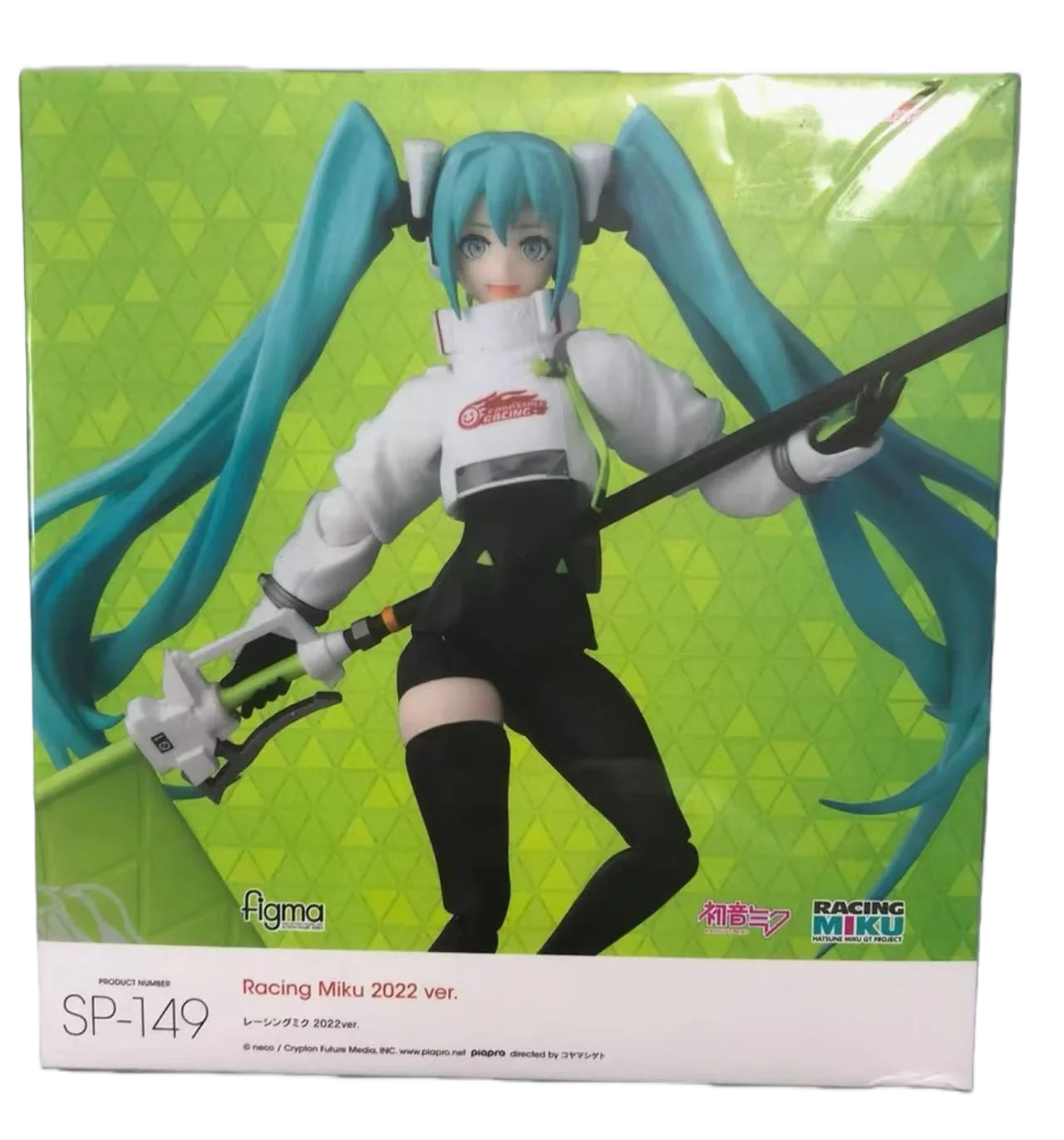 In Stock GSC Figma  Miku GT Project 2022 Racing Future Genuine Figures Peripheral Ornaments Scenery Action Figure Collection