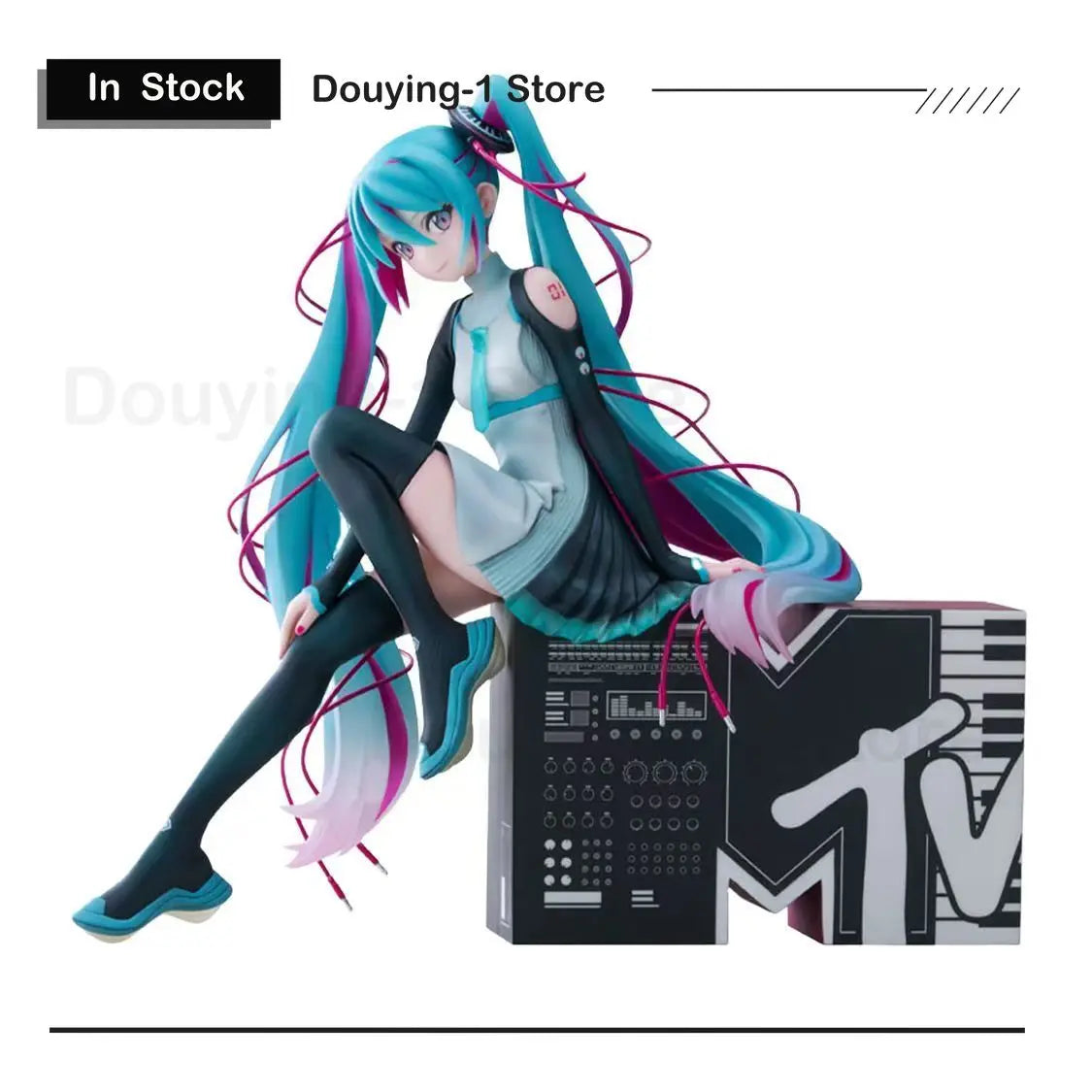 In Stock Genuine F:NEX FuRyu Miku xMTV  VOCALOID 1/7 Anime Action Figure PVC Collectible Model Dolls Figurine