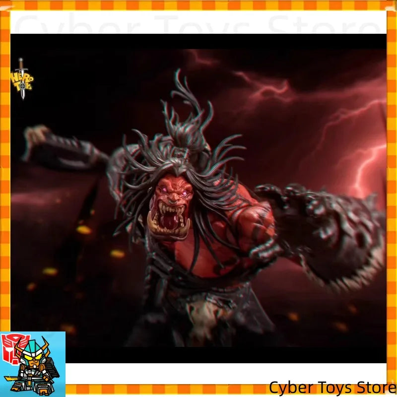 In Stock Hero Toys Limited Edition WoW Grommash Hellscream Tribal War Song Great Chieftain Orc Warrior 1:10 Action Figure