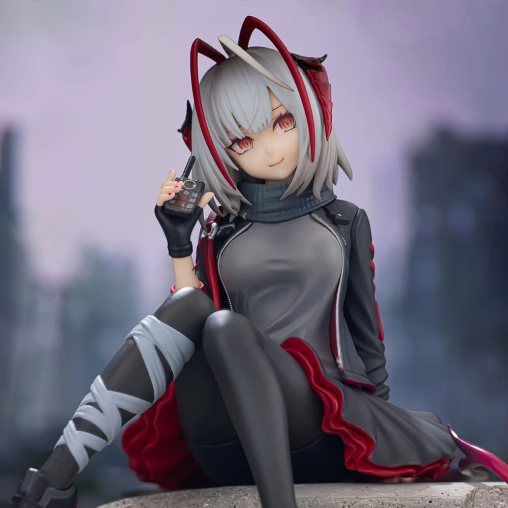 Anime-Spielfigur W Bewaffnete Figur Schöne Mädchenfigur Manga-Puppe W Actionfigur Sitzende Pose Statue Sammlung Modell Spielzeug Geschenk