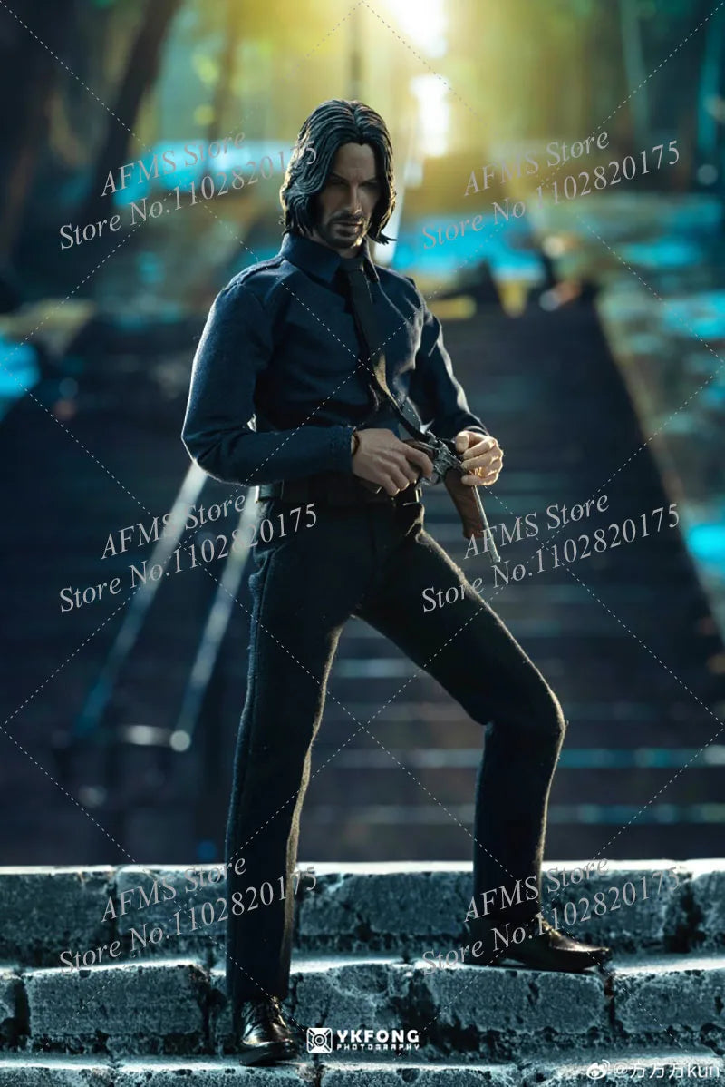 AT custom 1/12 Scale Collectible Figure Figure John Wick Keanu Reeves Full Set 6" Anime Men Soldier Action Figure Model