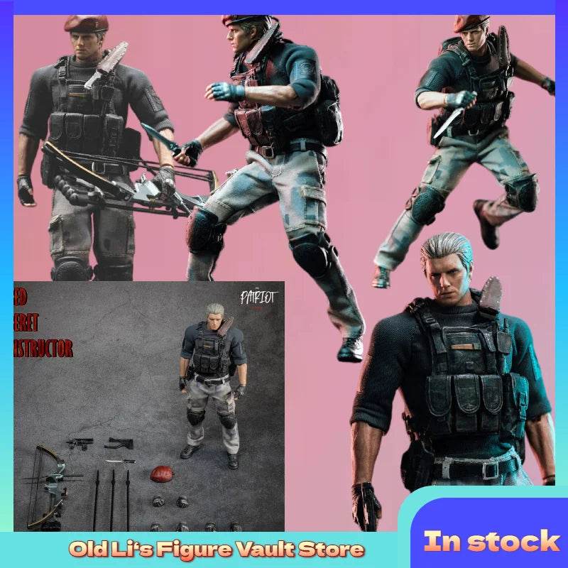 In Stock Patriot Studio Red Beret Instructor Jack Krauser 1/12 Movable Figure Toy Collectible Gift