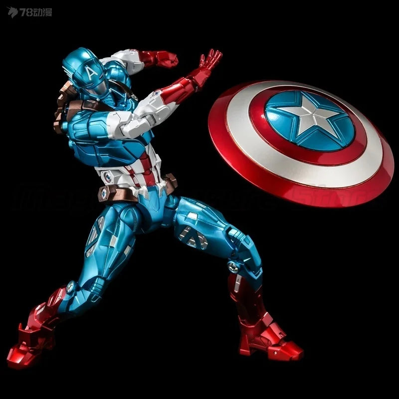 【MT】Sentinel Marvel Fighting Armor Marvel Series Captain America Steven Rogers Movable Anime Model Anime Figure