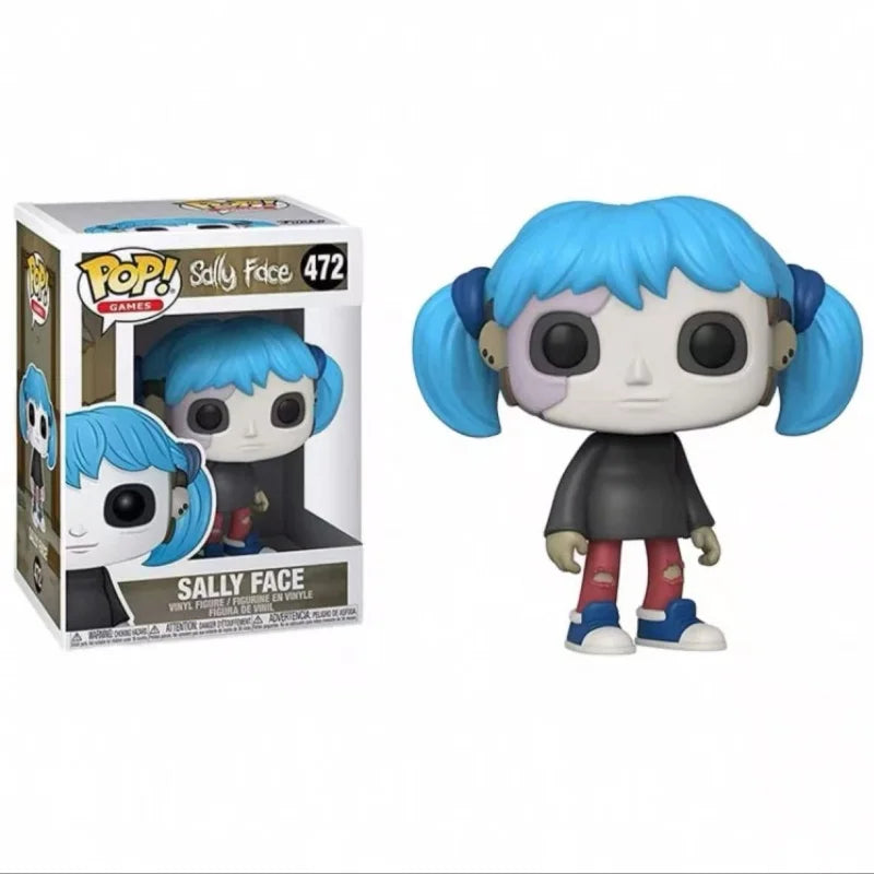 Funko Pop! Sally Face 472 Action Figures Larry Sal Fisher 876 Vinyl Figure Horror Suspense Collect Statue Doll Model Toys Gifts