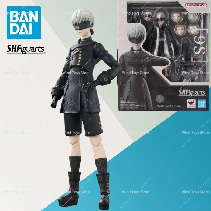 In Stock SH Figuarts SHF Nier Ver1.1a 9S Anime Action Figures Toys Models Collector S.H.Figuarts PVC Gifts
