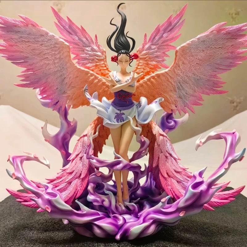 In Stock 35cm One Piece Six Wings Nico Robin Model PVC Anime Figure Tabletop Ornament Collection Double Head Birthday Gift Toy