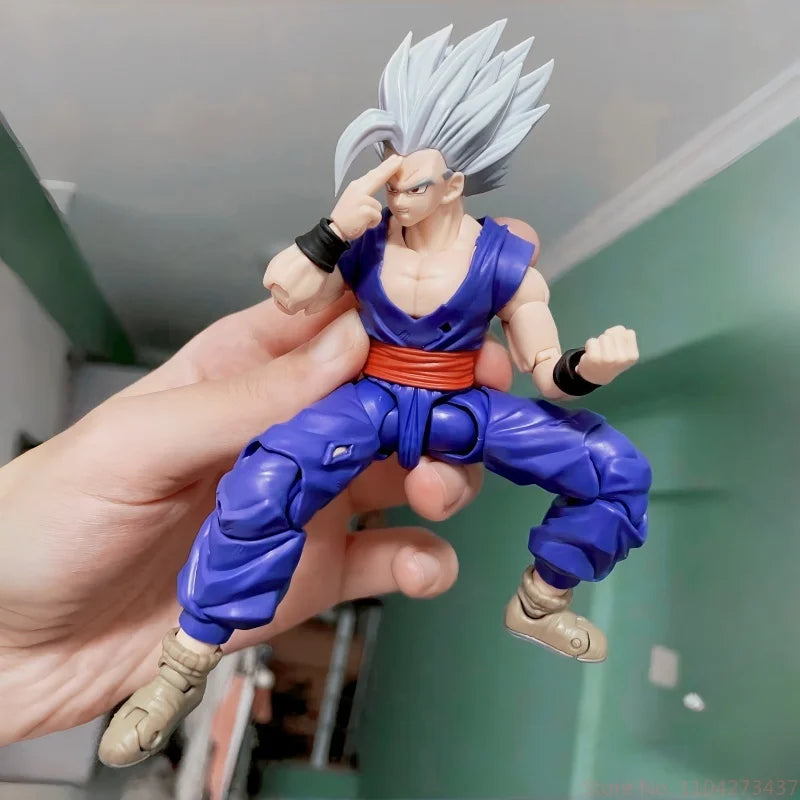 New Shf Dragon Ball Son Gohan Beast Action Figure Pvc Collection Dolls Anime 17cm Super Saiyan Gohan Figurine Desktop Toys Gifts