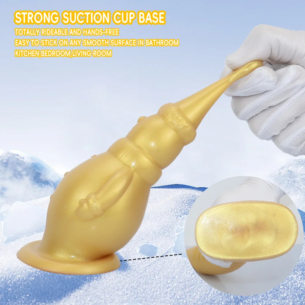 25Oversize Soft Butt Plug Silicone Anal Toy Unisex Use Anal Massage Vaginal/Anal Dual-Use Dildo Suction Cup Sexy Toys Adult Toys