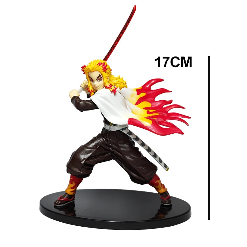 Neue Anime-Figur von Demon Slayer: Tanjirou Agatsuma Zenitsu Kyoujurou, Anime-Modell, Actionfigur, PVC-Sammlung, Spielzeug für Kinder, Geschenk