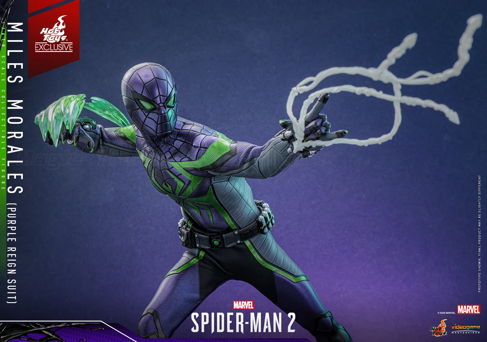 【MT】Hot Toys VGM68 Marvel "Spider-Man 2" Myers Morales (Purple Shadow Dynasty War Clothes) 1:6 Ratio Collection Figure Model