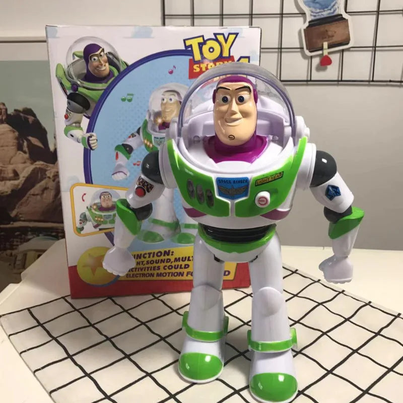 Toy Story Buzz Lightyear Woody With Wings Doll Action Figure Toy Mobile Robot Cartoon Handmade Model Cute Figures Gift for Child