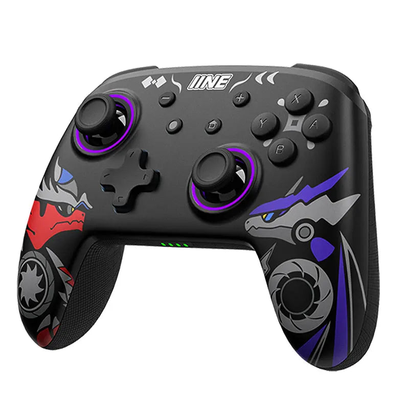 IINE Golden-Green Wireless Wake Up NFC Controller Compatible Nintendo Switch/OLED