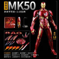 ZD Marvel Avengers Toys Iron Man Nanometre War Armor MK50 MARK50 Action Figure 7 Inch Mark Doll Moves Together Ornament Gifts