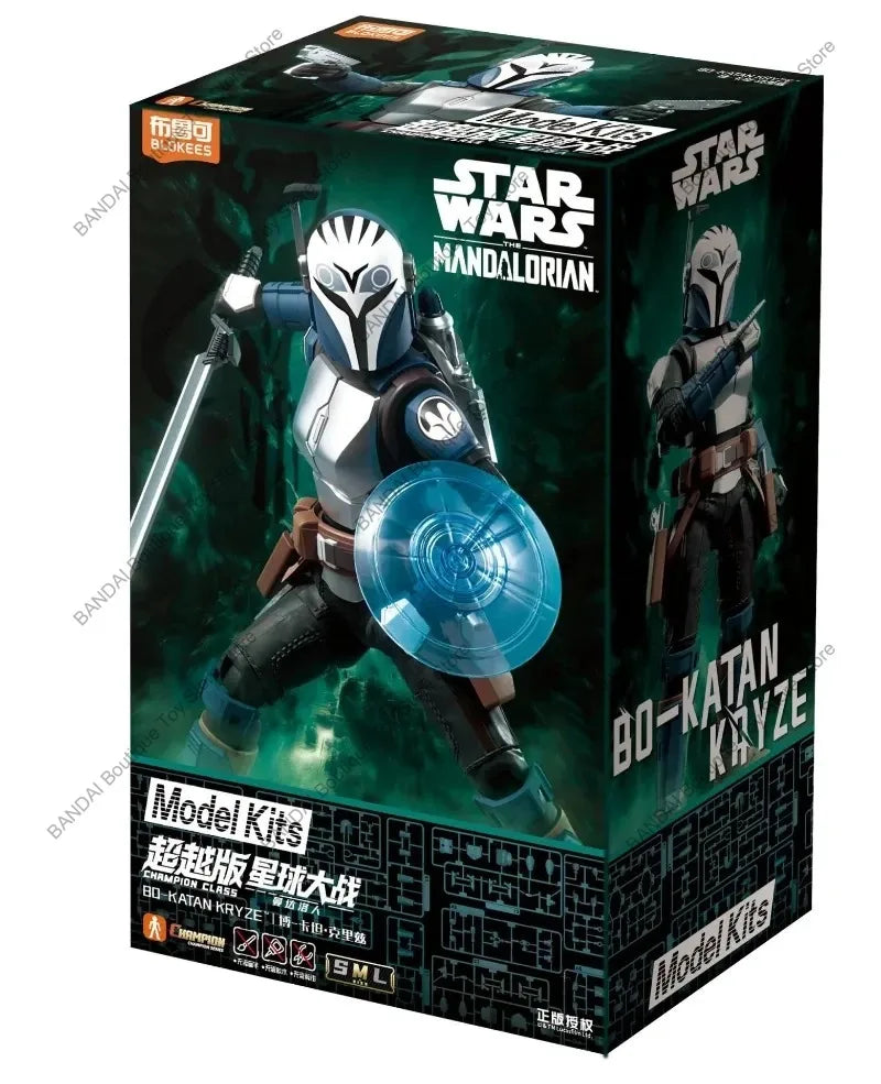 Original Blokees Star Wars - CHAMPION CLASS - The Mandalorian Din Djarin and Grogu Bo-Katan Kryze Assembleable Action Figures