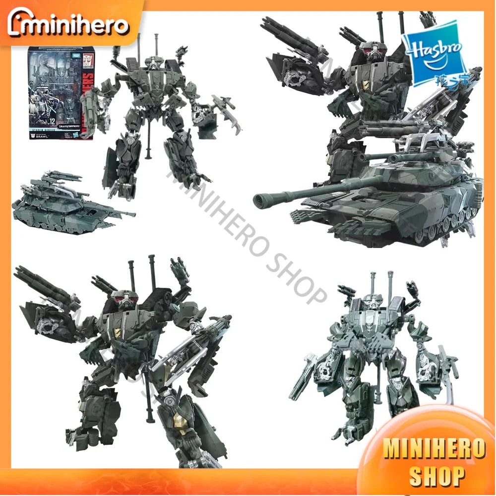 In Stock Original Hasbro Transformers Studio Series SS12 Brawl Voyager Class Articulated Action Figure Collectible Model