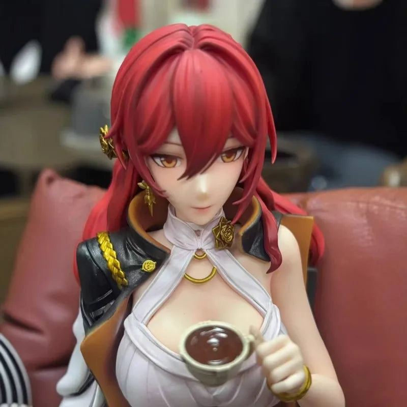 New Honkai Star Rail Himeko Anime Figure Gk Statue Sofa Sitting Pose Desktop Decoration Collectible Pvc Model Collection