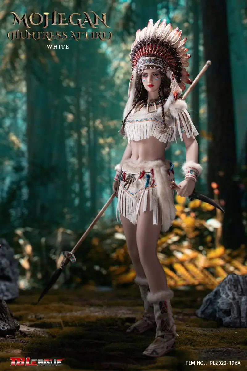 Tbleague 1/6 Women Soldier Mohegan Huntress Attire Ethnic Style Combats Suits 12" Action Figure Body