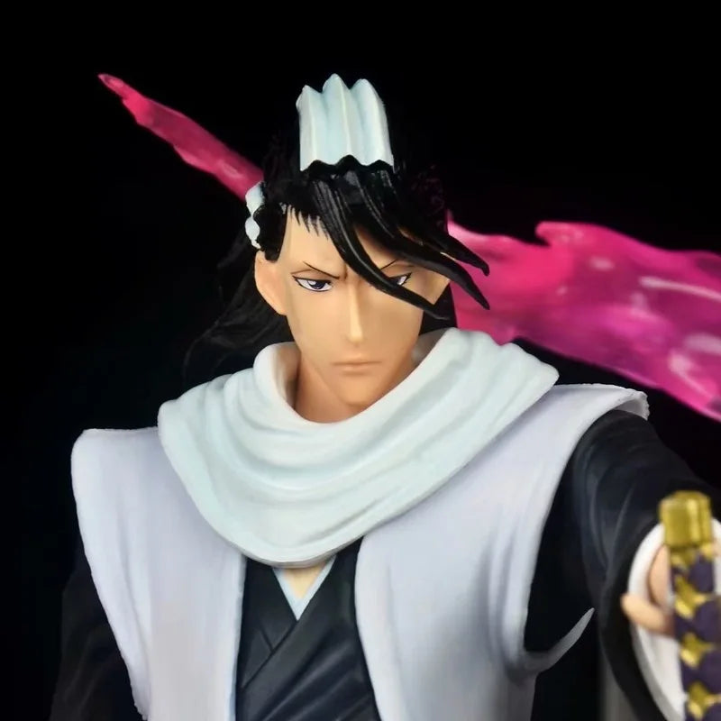 32.5cm Bleach Kuchiki Byakuya Standing Position Anime Figure Model Statue Boys Collection Desktop Decoration Ornament Toy Gift