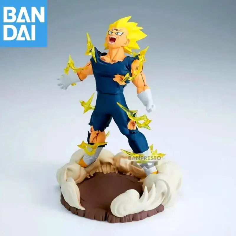 Genuine Original BANDAI Banpresto Dragon Ball Z History Box Majin Vegeta PVC Collectible Anime Figure Action Model Toy Gifts