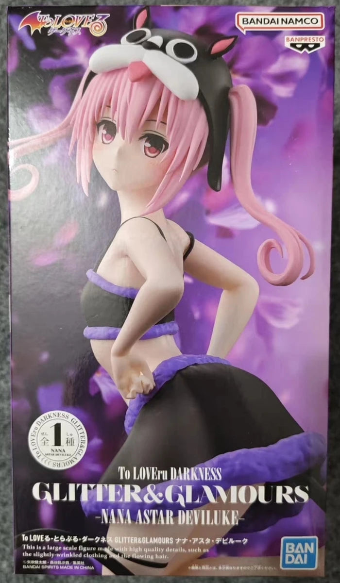 Bandai To Love Ru Darkness Glitter Glamours Momo Belia Deviluke Lala Satalin Deviluke PVC Figure Model Collector Figurine Toys