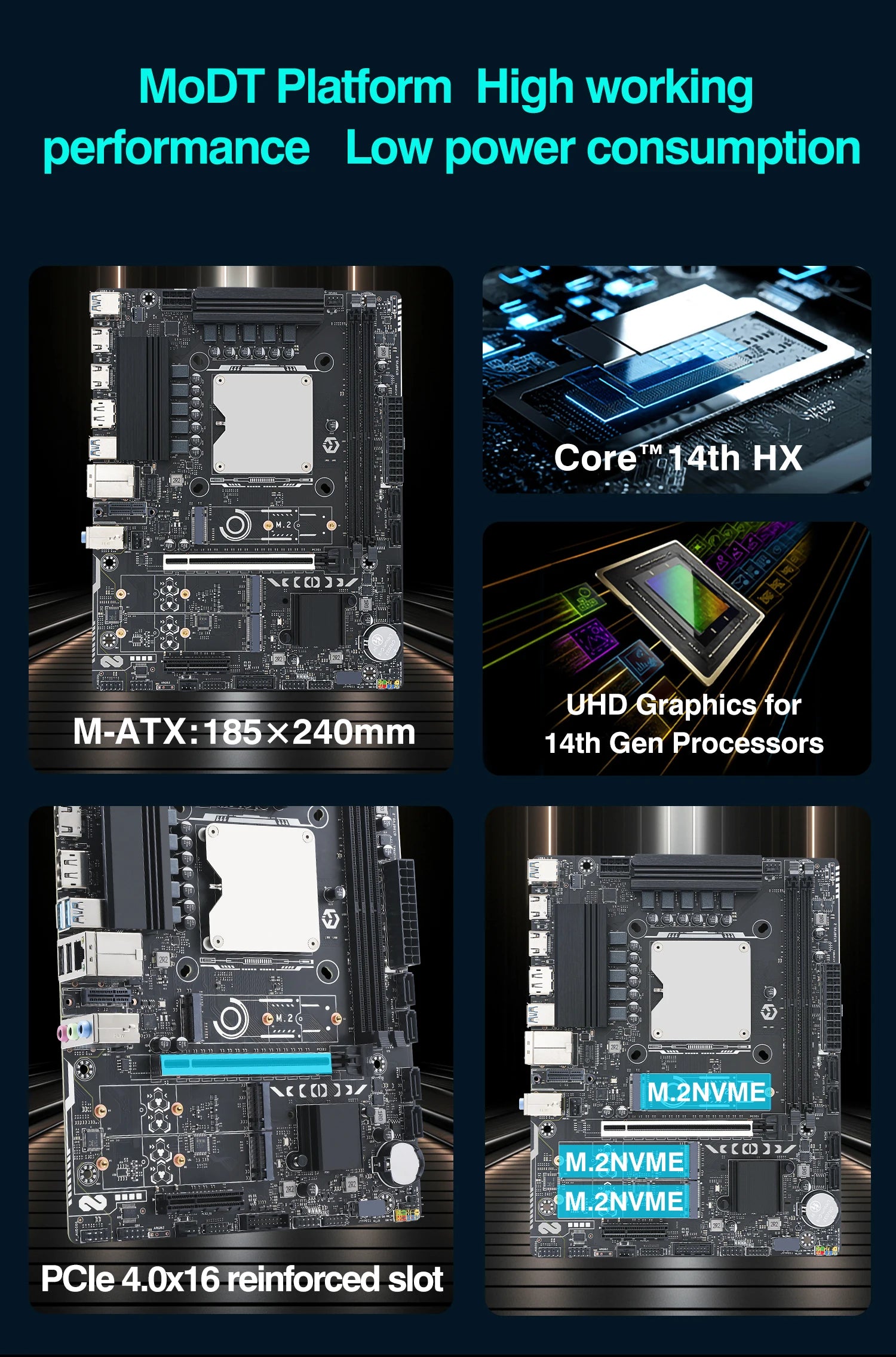 ERYING DIY Gaming PC Computer Motherboard CPU Combo Interposer Kit i7 14650HX 16C24T DDR4 RAM SSD NVME M2 Desktop Placa mae