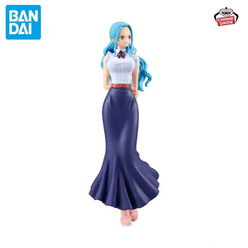 Оригинална BANDAI BANPRESTO ONE PIECE DXF-THE GRANDLINE SERIES-EXTRA NEFELTARI VIVI PVC 18CM екшън фигурка аниме модел играчка подарък