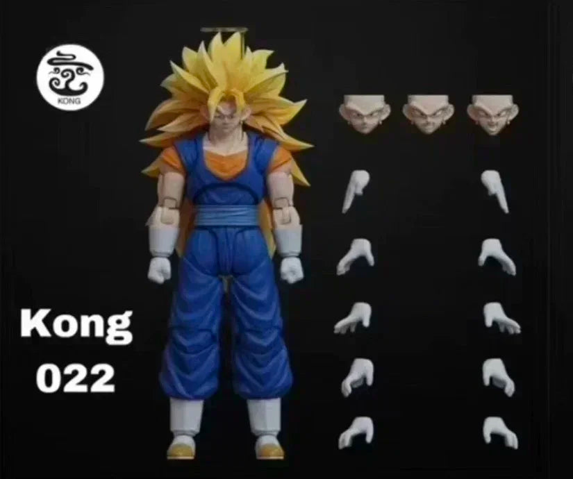 Original Kong Studio Kong 21 22 23 24 25 26 Son Goku Vegetto 3.0 Body 6 Inch Anime Action Figure Collectible Desktop Model Toy