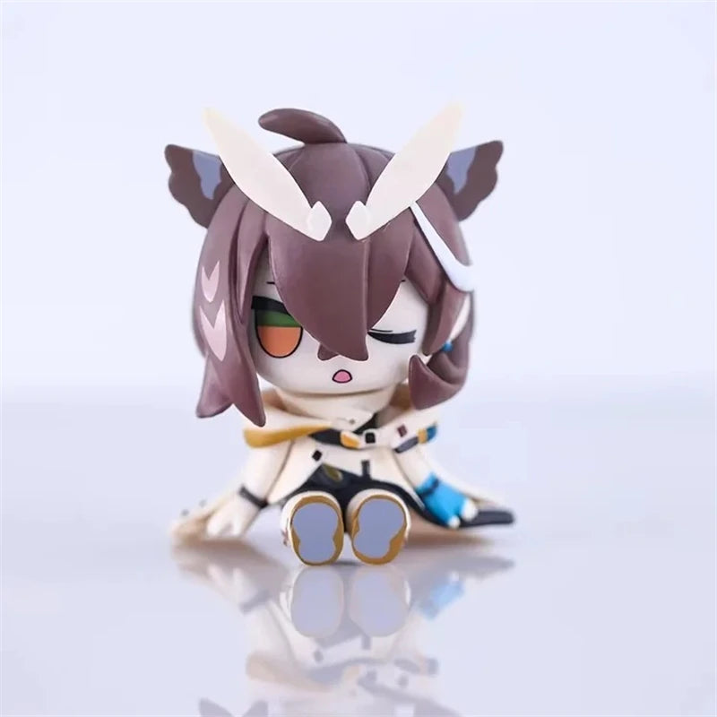 Arknights Chibi Version Super Deformed Sitting Pose PVC Anime Figure Statue Desktop Decoration Gift Collection