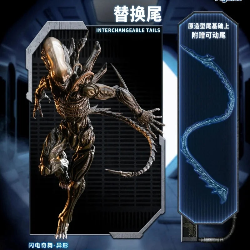 in stock 52TOYS Xenomorph Lightning Groove Articulated Action Figure Statue Ornament Gift Toy