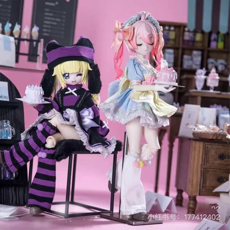 In Stock Authentic Tea Drink Plus Five Points Doll Ufdoll Tea Beverage Blind Box Collectible Action Toy Figure
