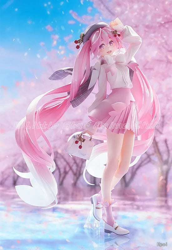 Original GSC Piapro Characters Hatsune Miku 1/6 Flower Viewing Costume Anime Figure Gift Model Ornament