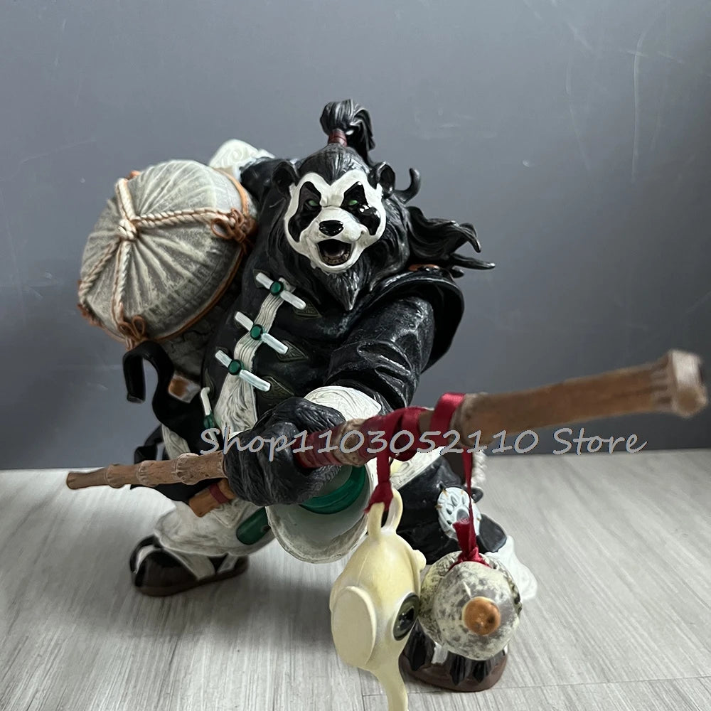Anime World of Warcraft Game Pandaren Chen Figure Stormstout Panda Man Action Figure Collectable Model Toy Birthday Gifts
