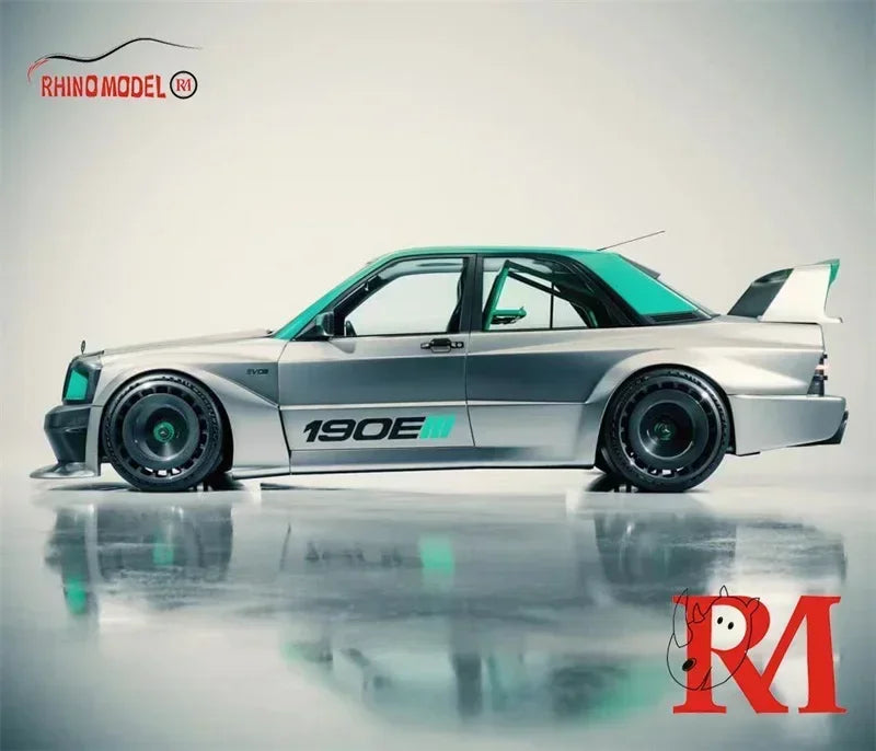 Rhino Model RM 1/64 MB 190 EVO II silber limited999 Simulation Legierung Modell Autos