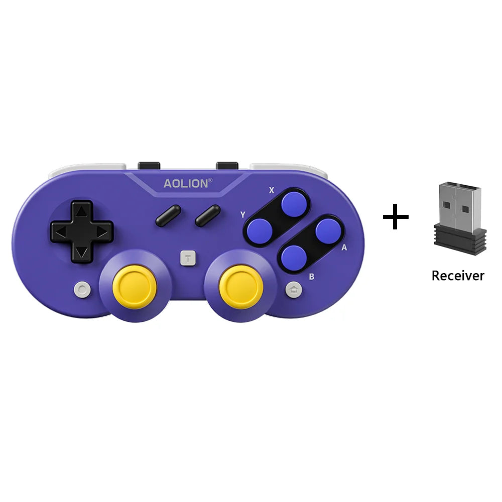 Aolion Wireless Retro Mini Game Controller Joypad Hall Effect Joystick For Switch Gamepad For PC Windows For NS Game Accessories
