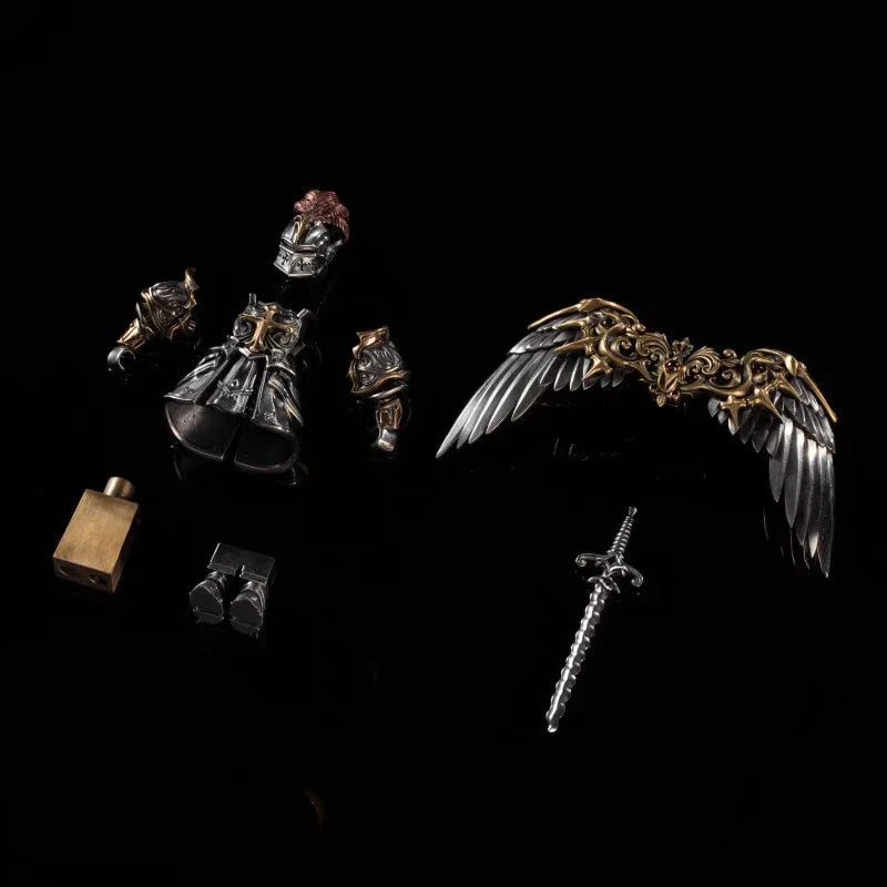 European Crusades Order Of Knights Templar MOC Building Blocks Magnetic Detachable Delicate Metal Figurine Ornament Bricks Toys