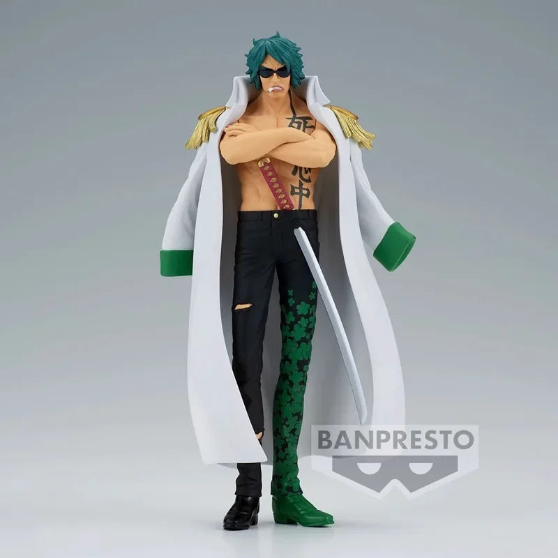 Bandai Original Banpresto Anime One Piece DXF Aramaki Green Bull 17CM PVC Action Figure Sammeln Modell Spielzeug Gitts
