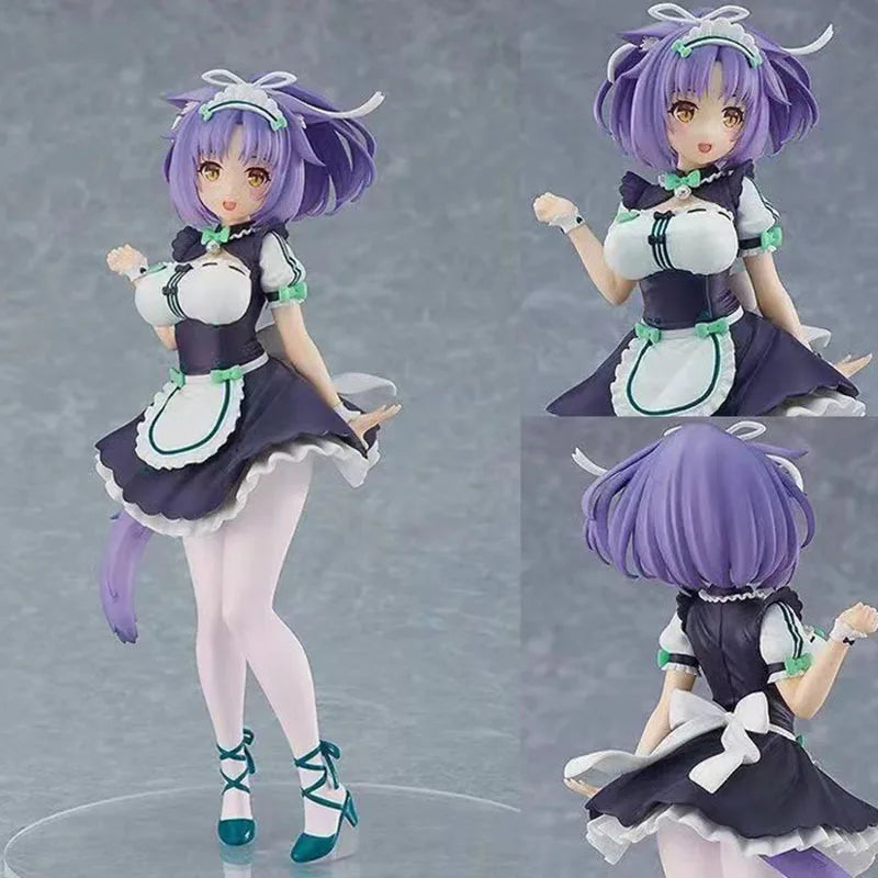 2023 18cm NEKOPARA Maid Cinnamon Action Figure Collection Toys Christmas Gift Doll With Box