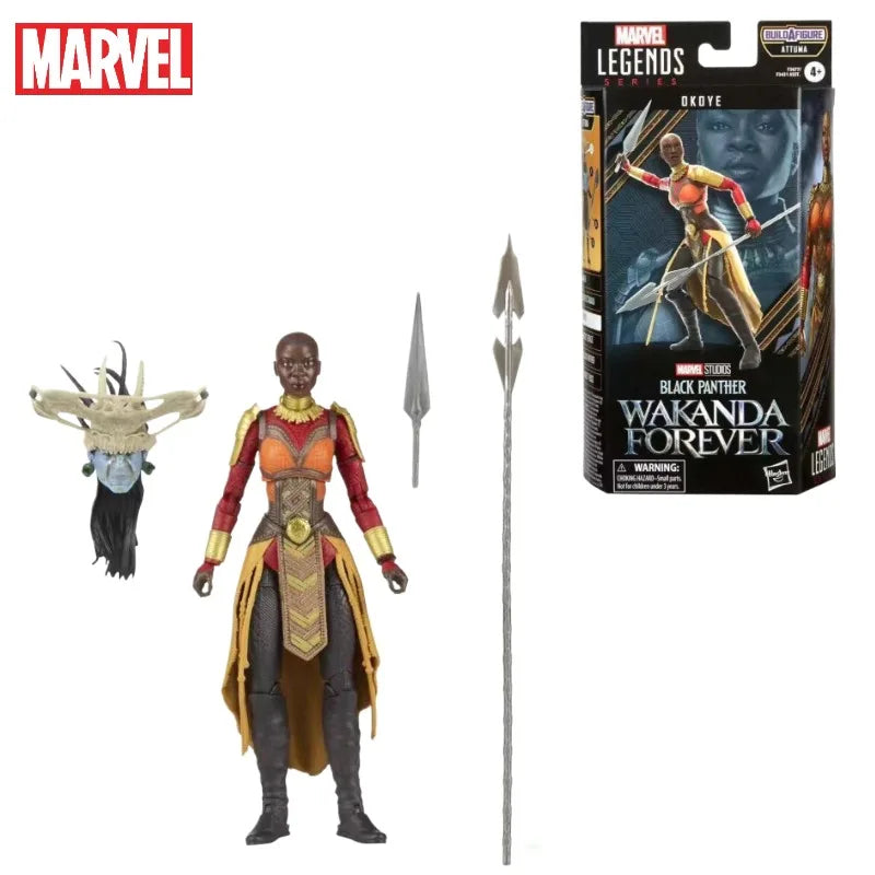 New Original Marvel Legends Series BLACK PANTHER WAKANDA FOREVER OKOYE Action Figure Model Toys Gifts