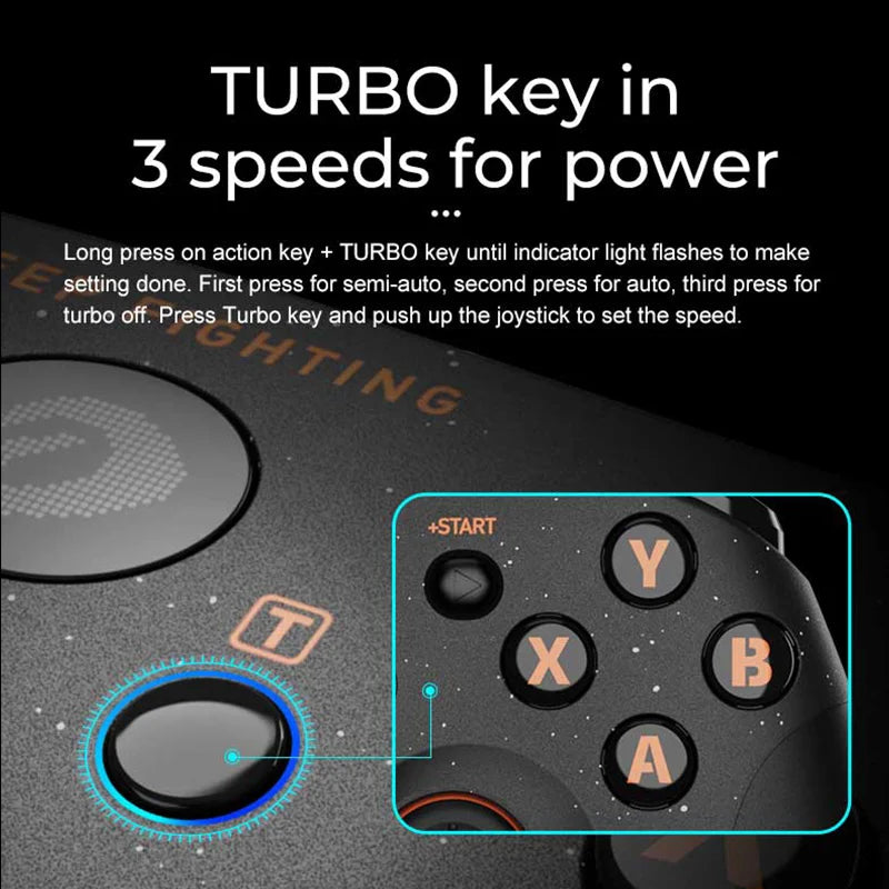 DAREU Bluetooth Gamepad Wireless Game Controller  360° PC Joystick Dualshock Controllers for Android TV Phone Switch