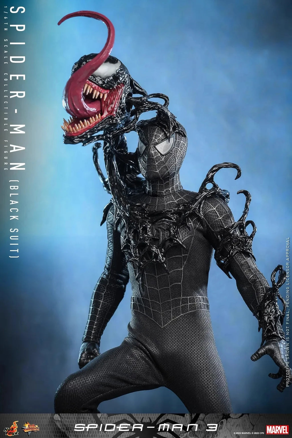 In Stock Hot Toys MMS727 1/6 Scale Men Soldier Spider-Man 3 Tobey Maguire Black Suit Full Set 12Inch Action Figure Body Model