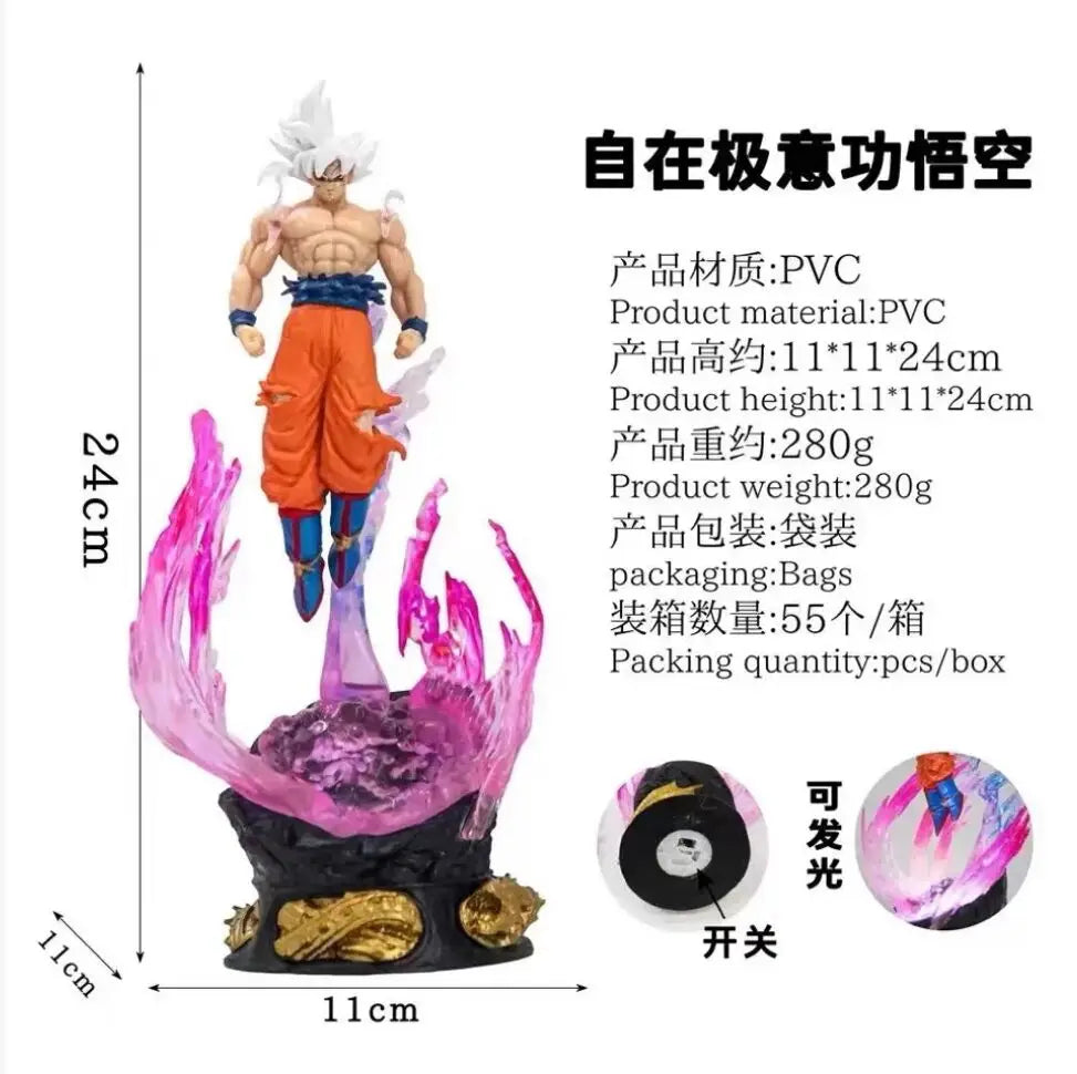 25/50cm Dragon Ball Migatte No Gokui Son Goku Kakarotto Figures Model Statue Desktop Decorative Toys Holiday Gifts Collectible