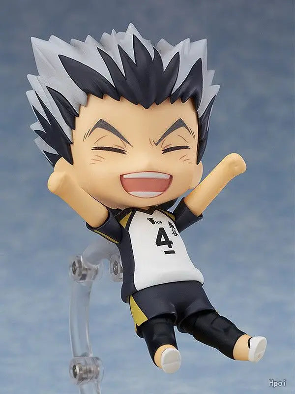 10cm Haikyuu!! Haikyuu !! Bokuto Kotaro 719# 719 Kotaro Bokuto Action figure toys collection doll Christmas gift with box