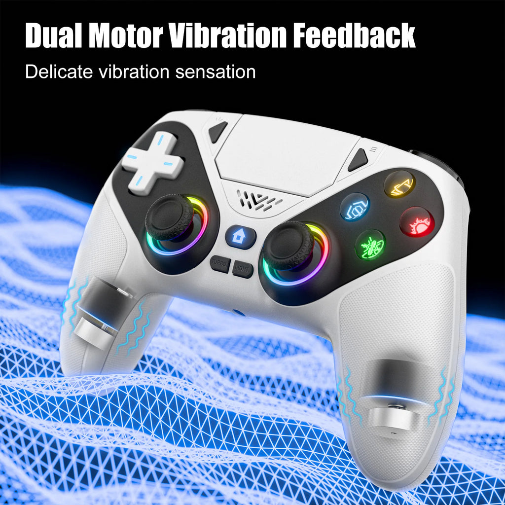 For Ps5 Wireless Controller For Ps5/Pc Console Gaming Controller Bluetooth Gamepad With Turbo Dual Sense Vibrate Programming RGB