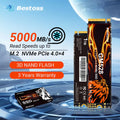 Bestoss SSD NVMe M2 PCIe 1 TB 512 GB 2TB M.2 2280 Festplatte 5000 MB/s Interne Solid State Drive für Diy Gaming Computer Laptop