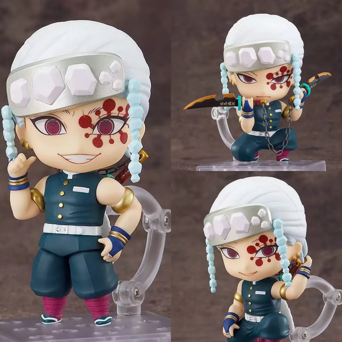 Demon Slayer Anime Series Action Figures Set - Tanjirou Nezuko Zenitsu Inosuke And Kyoujurou Collectible Dolls Gift