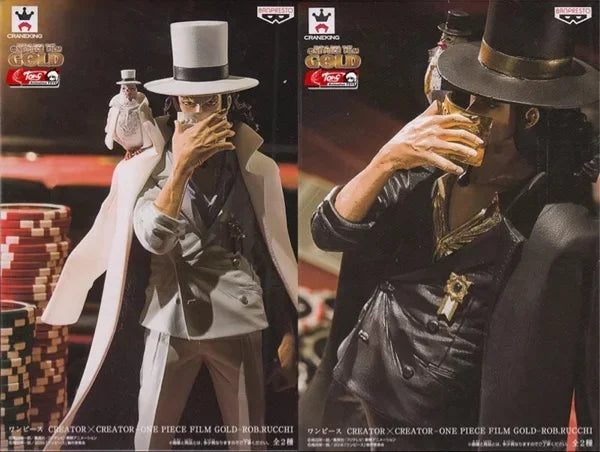 ONE PIECE Banpresto Rob Lucci Black clothes white clothes Anime Figure Toy Gift Original Product