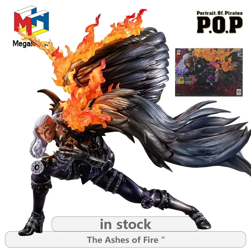 Megahouse Original Portrait.Of.One Piece WA-MAXIMUM Series Ocado\Flame Disaster Ashes\Nikalufei Anime Not Movable Figure Statue